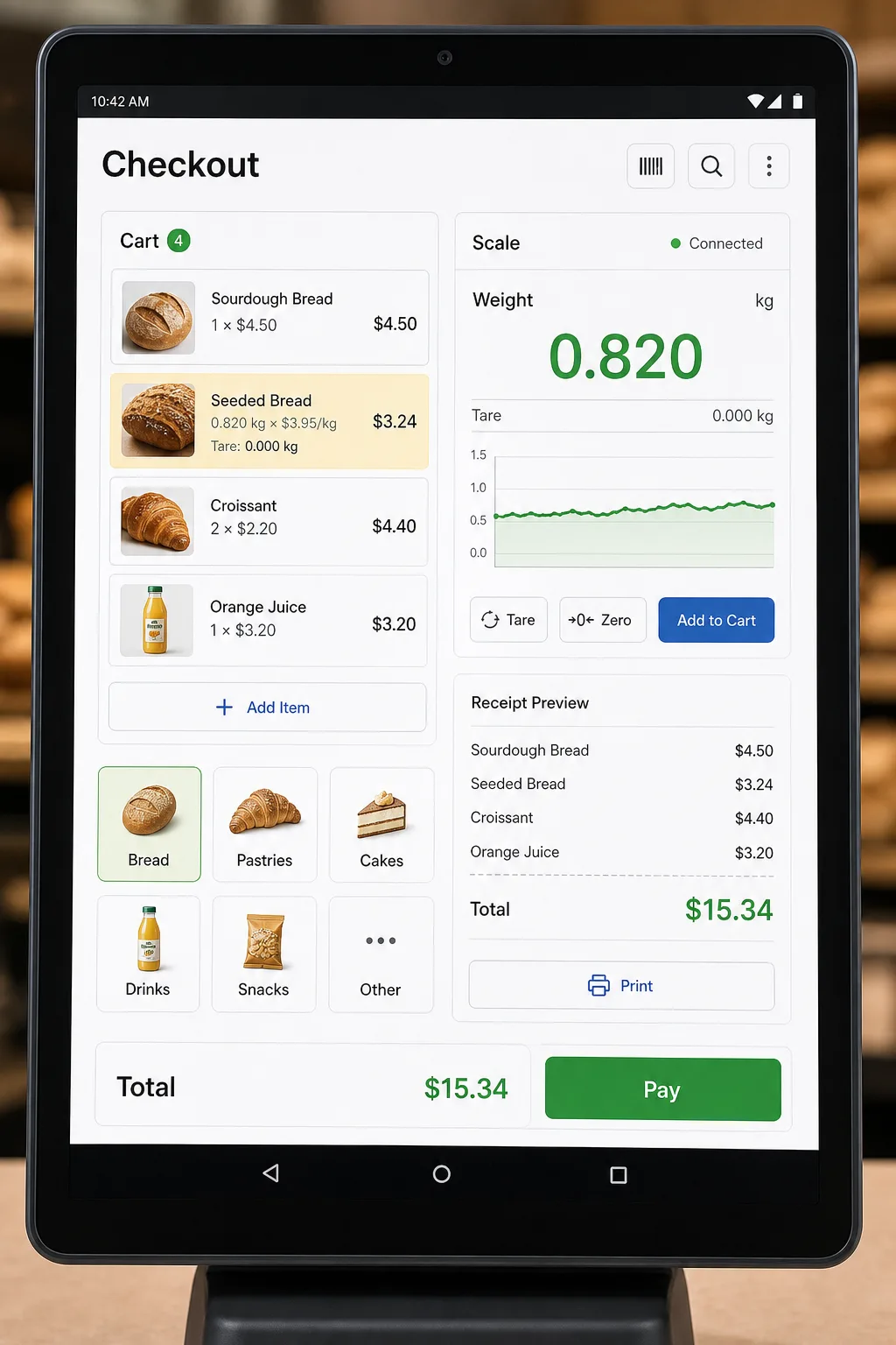 Weighted checkout