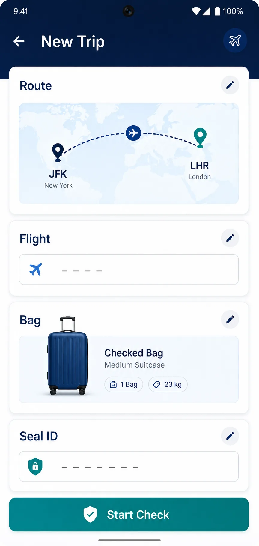 Trip registration