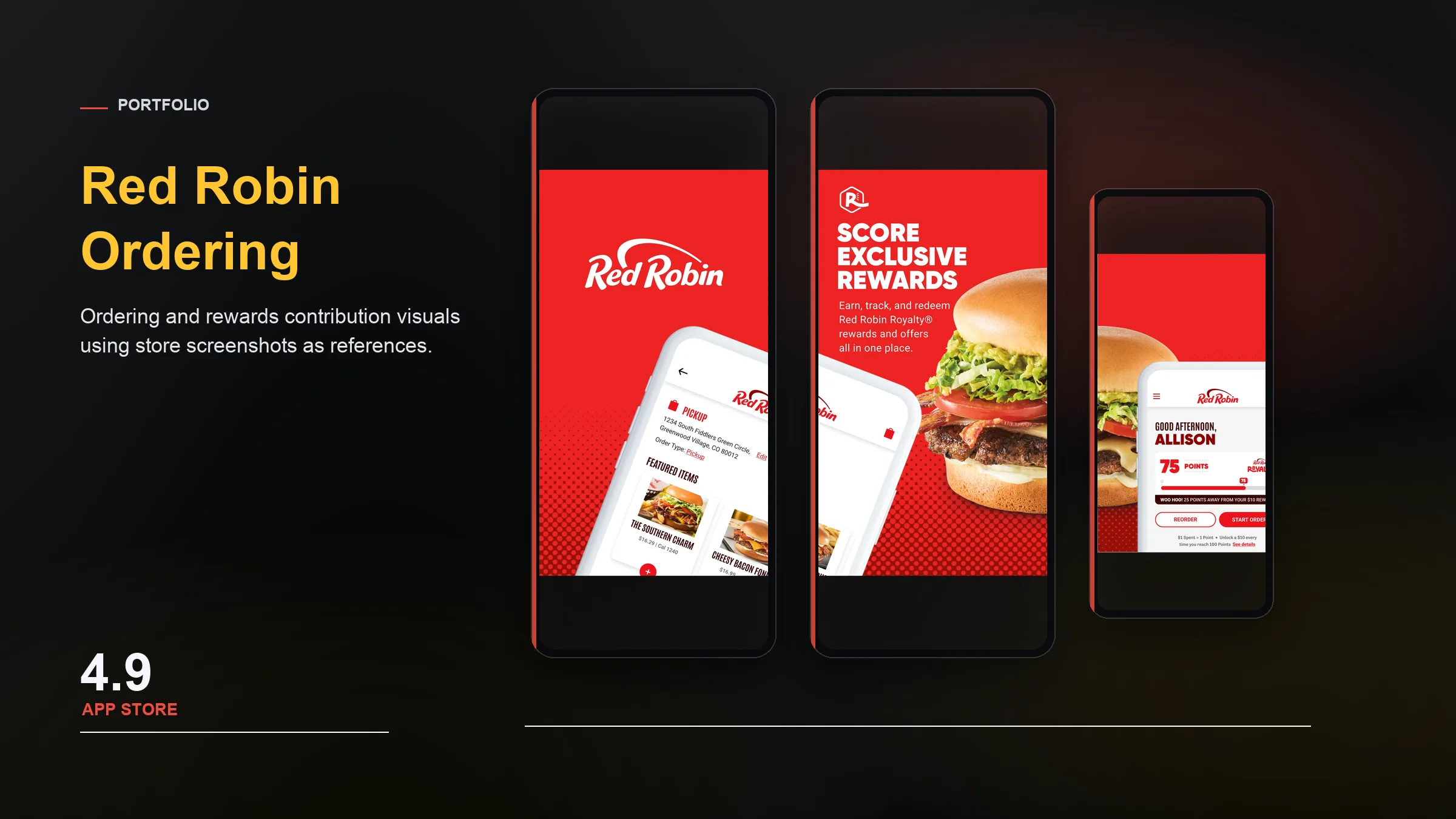 Red Robin portfolio banner