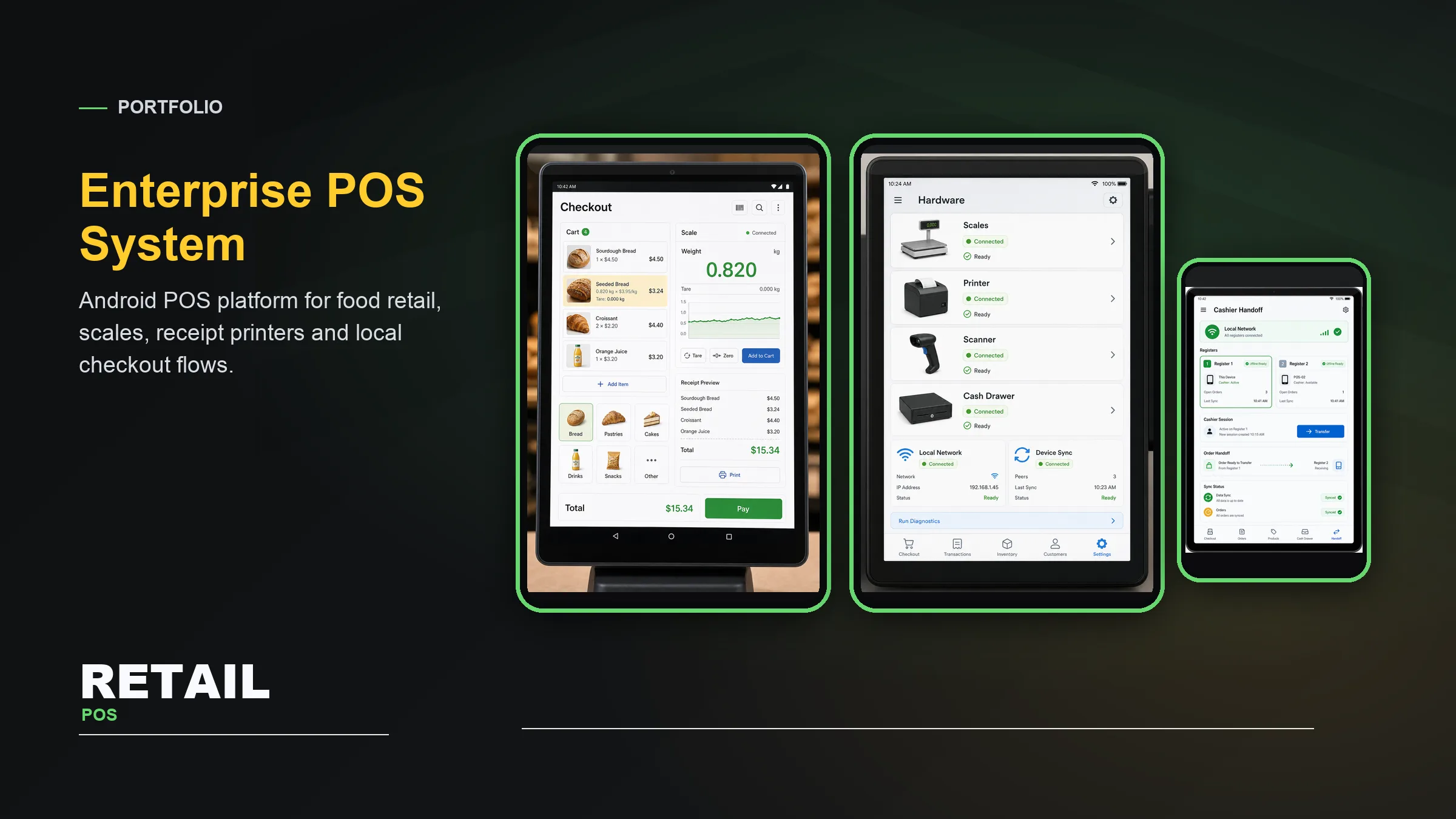 Enterprise POS System portfolio banner