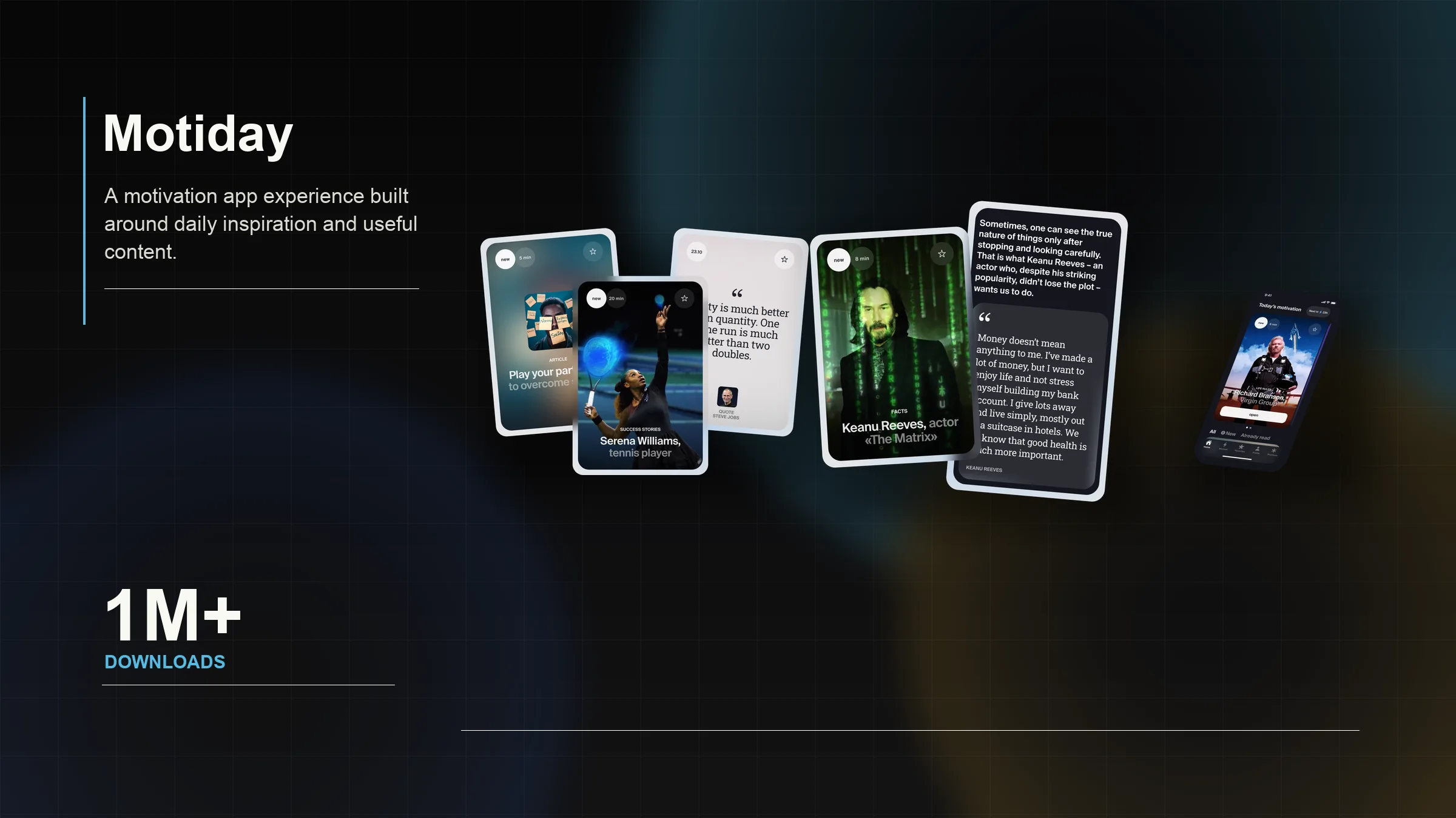 Motiday portfolio banner